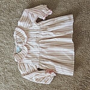 Marie Chantal 18M peter pan collar striped blouse